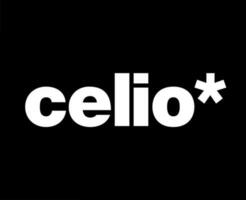 celio marca roupas símbolo logotipo branco Projeto moda vetor ilustração com Preto fundo