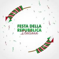 festa della repubblica italiana, 2 Giungno, Itália república dia 2 junho, Itália nacional bandeira. celebração fundo vetor