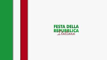 festa della repubblica italiana, 2 Giungno, Itália república dia 2 junho, Itália nacional bandeira. celebração fundo vetor