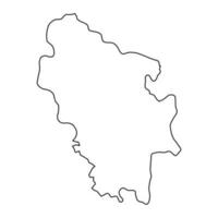 nisporeni distrito mapa, província do moldávia. vetor ilustração.