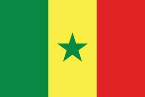 bandeira do senegal.nacional bandeira do Senegal vetor