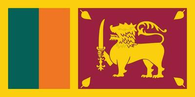 bandeira do sri lanka.nacional bandeira do sri lanka vetor