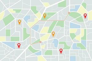 personalizadas localização mapa interface para rede e Móvel aplicativo vetor