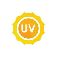 uv proteção vetor ícone, ultravioleta logotipo