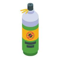 pesticida pulverizador balão ícone isométrico vetor. químico spray vetor