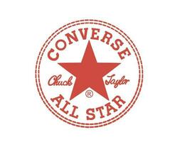 conversar todos Estrela logotipo sapatos marca vermelho símbolo Projeto vetor ilustração