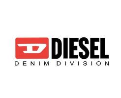 diesel logotipo marca símbolo com nome Projeto luxo roupas moda vetor ilustração