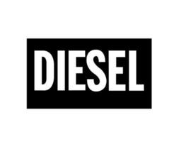 diesel logotipo marca símbolo nome Preto Projeto luxo roupas moda vetor ilustração