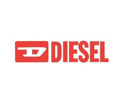 diesel logotipo marca símbolo vermelho Projeto luxo roupas moda vetor ilustração