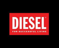 diesel marca logotipo roupas símbolo Projeto luxo moda vetor ilustração com Preto fundo