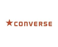 conversar marca sapatos logotipo com nome laranja símbolo Projeto vetor ilustração