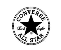 conversar todos Estrela logotipo sapatos marca Preto símbolo Projeto vetor ilustração