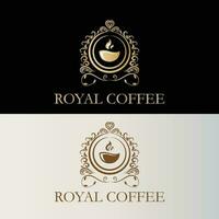 logotipo para uma real café companhia vetor