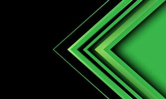 abstrato verde seta linha direção geométrico em Preto em branco espaço Projeto moderno luxo futurista fundo vetor