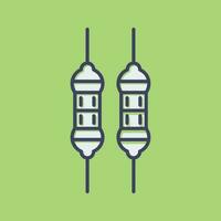 ícone de vetor de resistor