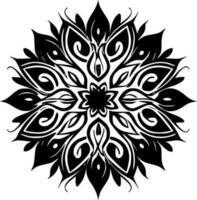 mandala, minimalista e simples silhueta - vetor ilustração