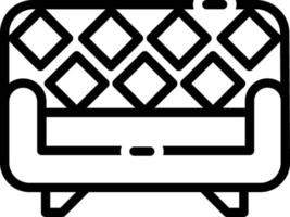 ícone de linha para sofá