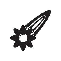 cabelo PIN símbolo ícone, logotipo ilustração Projeto modelo vetor