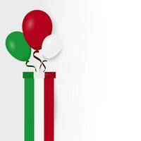 festa della repubblica italiana, 2 Giungno, Itália república dia 2 junho, Itália nacional bandeira. celebração fundo vetor