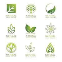 logotipo da natureza verde vetor