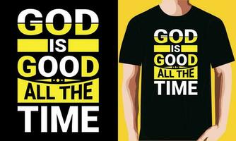 Deus é Boa todos a Tempo camiseta Projeto vetor