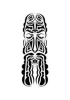 mascarar dentro tradicional tribal estilo. tatuagem padrões. plano estilo. vetor ilustração.