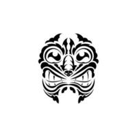 tribal mascarar. Preto tatuagem dentro a estilo do a antigo tribos. maori estilo. vetor isolado em branco fundo.