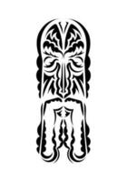 mascarar dentro tradicional tribal estilo. tatuagem padrões. isolado. vetor ilustração.