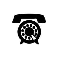 Telefone ícone ou logotipo isolado placa símbolo vetor ilustração, coleção do Alto qualidade Preto estilo vetor. velho telefone ícone Preto vetor ilustração