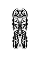 mascarar dentro tradicional tribal estilo. pronto tatuagem modelo. isolado. vetcor. vetor