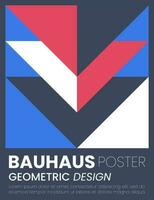 abstrato bauhaus elementos formas para usar Como cobrir ou poster vetor