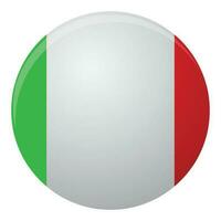 Itália bandeira ícone plano. país Itália bandeira ilustração e nacional italiano elemento vetor