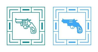 ícone de vetor de revólver