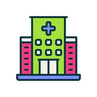 hospital ícone para seu local na rede Internet, móvel, apresentação, e logotipo Projeto. vetor