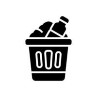 Lixo ícone para seu local na rede Internet, móvel, apresentação, e logotipo Projeto. vetor