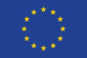 bandeira do a europeu União eu símbolo, bandeira vetor ilustração.