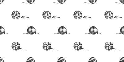 fio bola desatado padronizar vetor bolas do fio tricô agulhas fundo papel de parede isolado