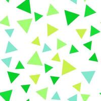geométrico desatado padronizar do verde, amarelo, turquesa triângulos para têxtil, papel e de outros superfícies vetor