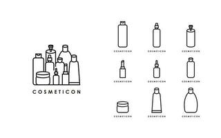 vetor gráfico do Cosmético ícone coleção, beleza ícone conjunto modelo editável redimensionável eps 10