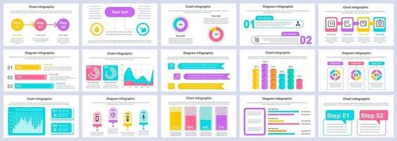 modelo de apresentação de infográficos de negócios e finanças modelo de design de vetor