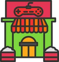 design de ícone de vetor de loja de jogos