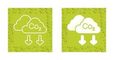 ícone de vetor de co2