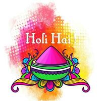 indiano festival do cores, feliz holi conceito. vetor