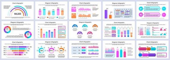 modelo de apresentação de infográficos de negócios e finanças modelo de design de vetor