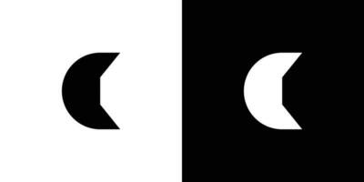 moderno e Forte carta c iniciais logotipo Projeto 2 vetor