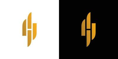 moderno e elegante h logotipo Projeto vetor