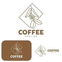 café logotipo, café árvore projeto, cafeteria beber vetor, ícone marca ilustração símbolo vetor