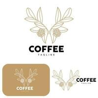 café logotipo, café árvore projeto, cafeteria beber vetor, ícone marca ilustração símbolo vetor