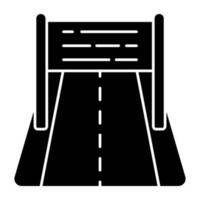 um ícone de download premium da rodovia vetor