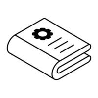 moderno Projeto ícone do configuração manual vetor
